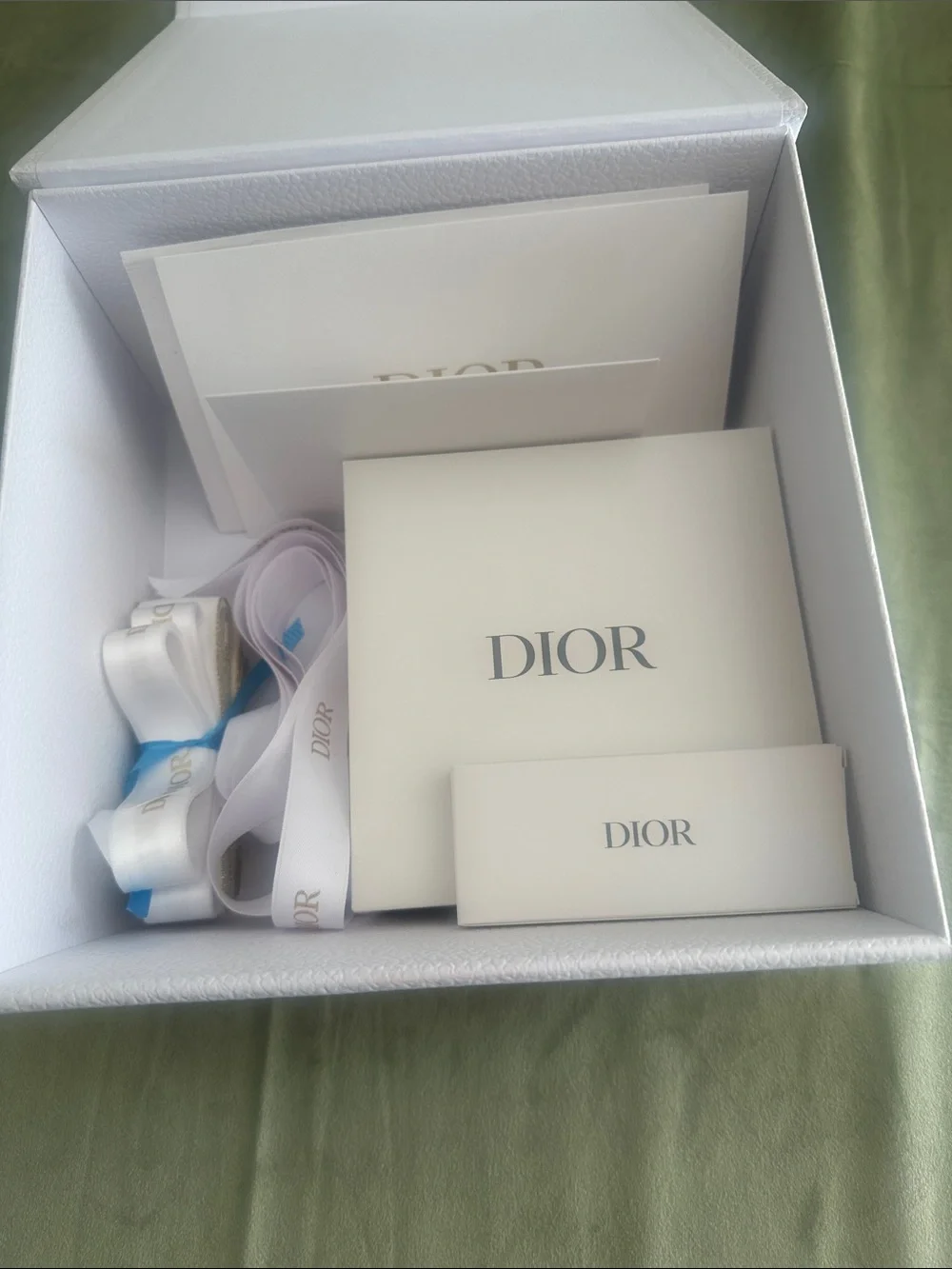#958 Dior White and Gold Storage Box